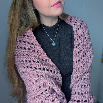 Crochet Sparkly Vintage Shawl Pattern