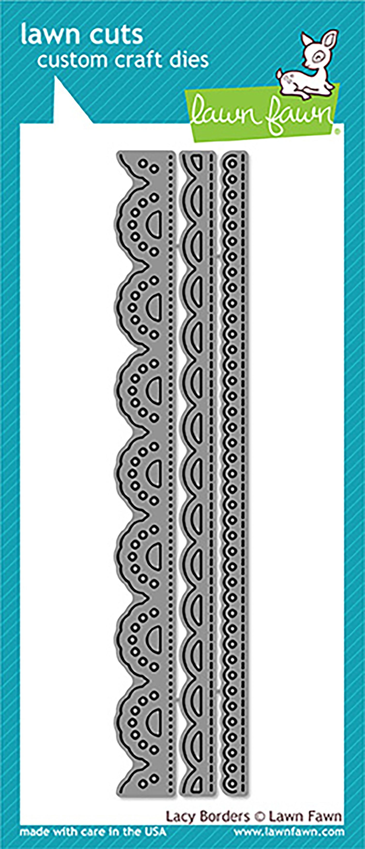Lawn Fawn Lawn Cuts Custom Craft Die - Lacy Borders