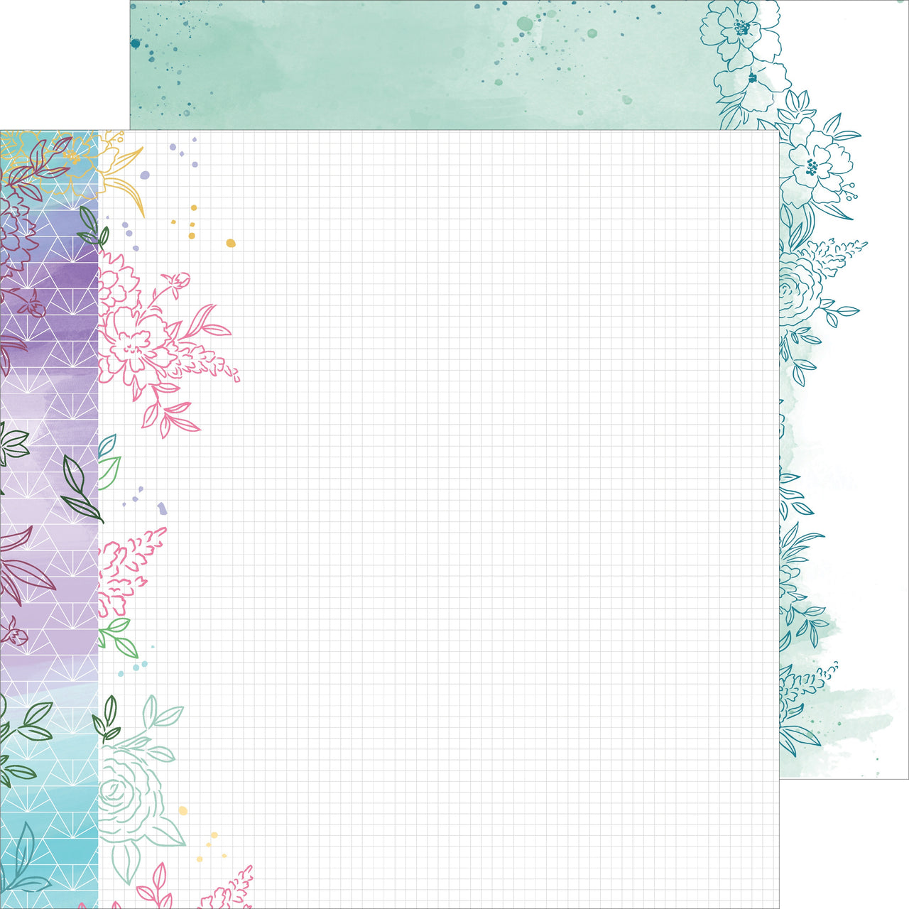 Pinkfresh Studio Just A Little Lovely Double-Sided Cardstock 12"X12" 25/Pkg - Hope