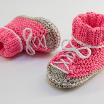 Strickanleitung - Baby Turnschuhe SNEAKERS - No.174