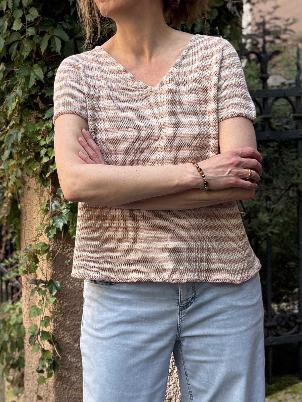 Stripy Linen Tee