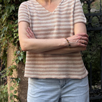 Stripy Linen Tee