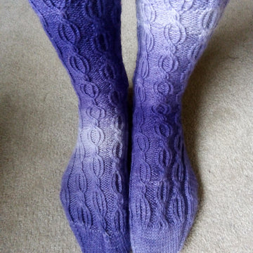 Deep purple socks
