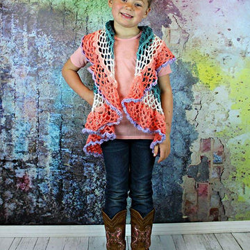 Girls Butterfly Mandala Vest