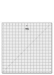 Olfa 16.5" x 16.5" Non-Slip, Frosted Advantage Acrylic Ruler