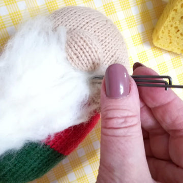 Toy Knitting Patterns Christmas- Knit gnome a cute soft toy a gift for son