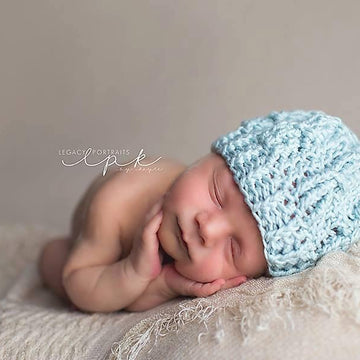 Cable Cross Beanie - 2 Versions