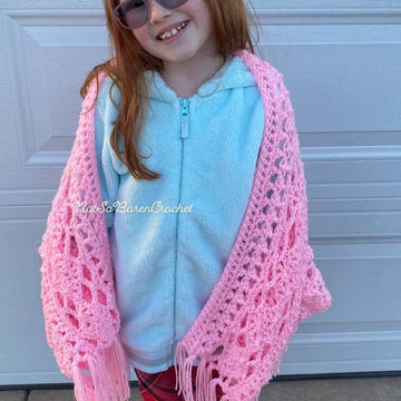 Child Size Pocket Full of Diamonds Shawl