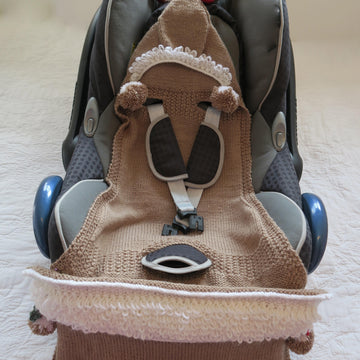 Christmas Pudding Baby Car Seat Blanket & Toy