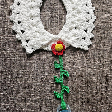 Flower Pacifier Holder Collar