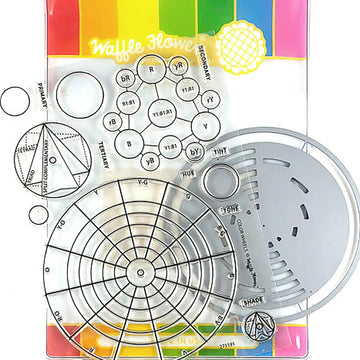 Waffle Flower Crafts Waffle Flower Stamp & Die Set - Color Wheels