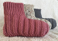 Ribbed Bootie Slippers