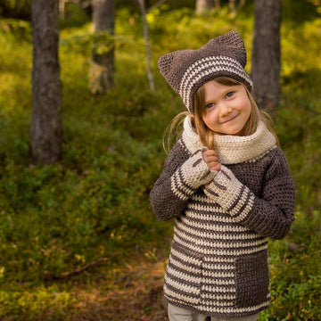 Tigger Cat Sweater and Hat Set