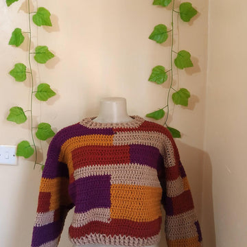 Tetris Crochet Sweater
