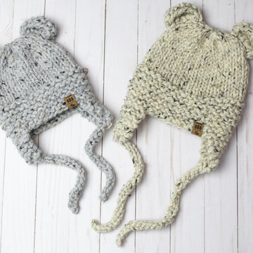 Bear Ears Trapper Hat Toque Baby Children Women Dog Animal