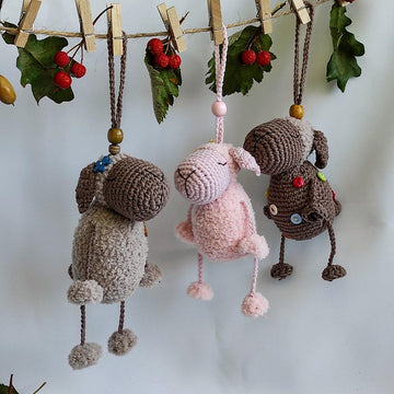 Cute crochet lamb