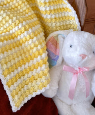 Lemon Drop Ice Cream Baby Blanket (DK Yarn - Beginner Friendly)