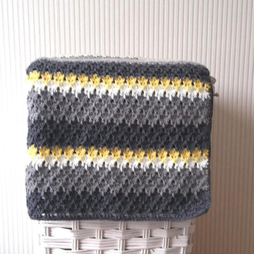 Laksfoot stitch baby blanket