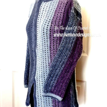 Purple Heather "Chill" Cardigan