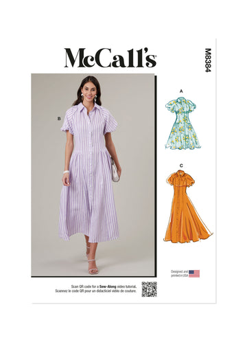 McCall's Misses' Shirtdress M8384 - Sewing Pattern
