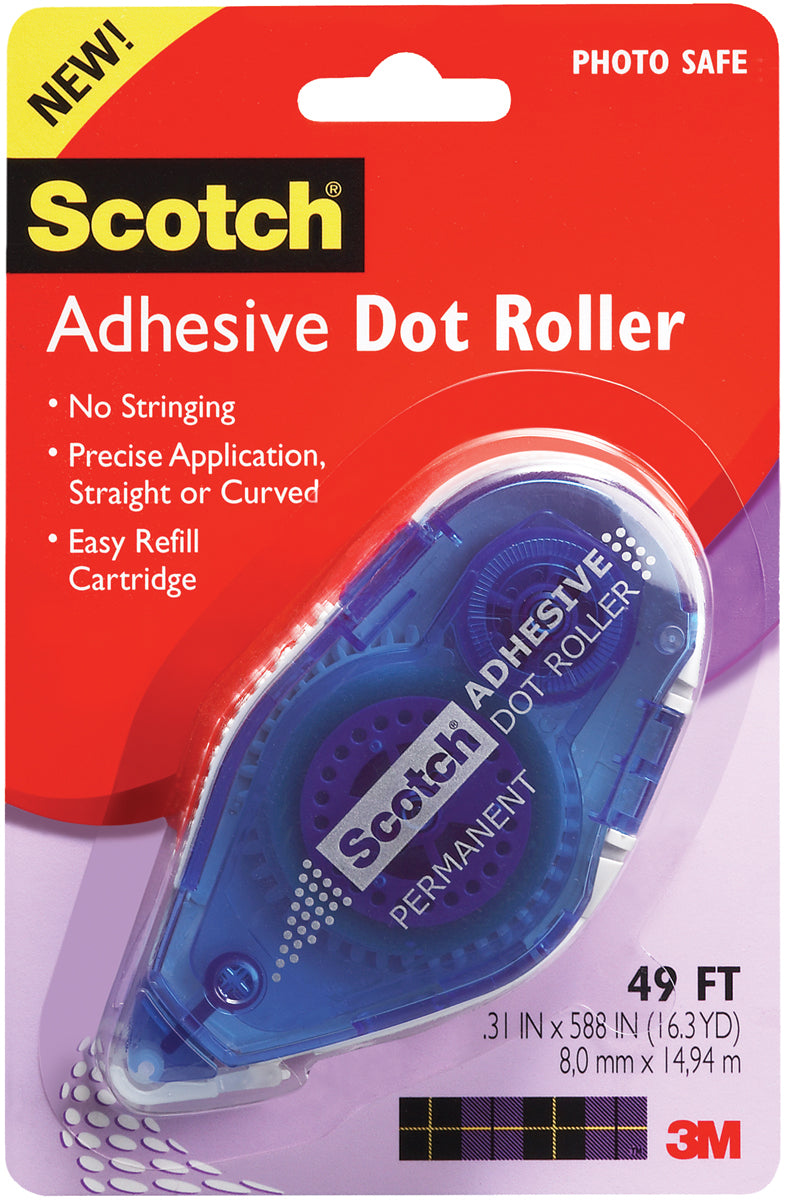 Scotch Adhesive Dot Roller - .31"X49'