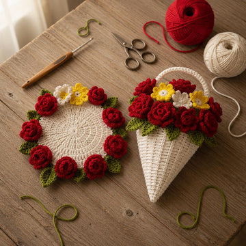 Crochet Flower Bouquet Pattern PDF + English Video Tutorial