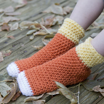 Candy Corn Socks Child Sizes