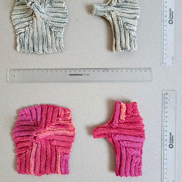Mitred Ribbing Mitts