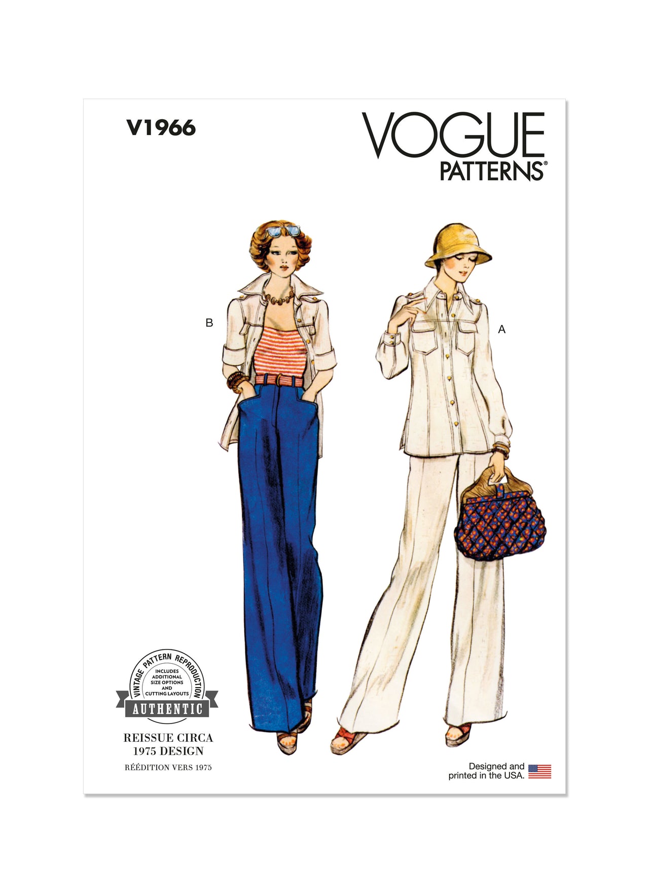 Vogue Sewing Misses' Jacket and Pants V1966 - Sewing Pattern