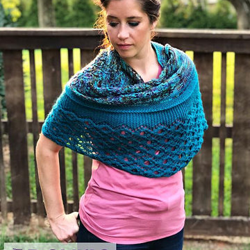 Peacock Feather Shawl