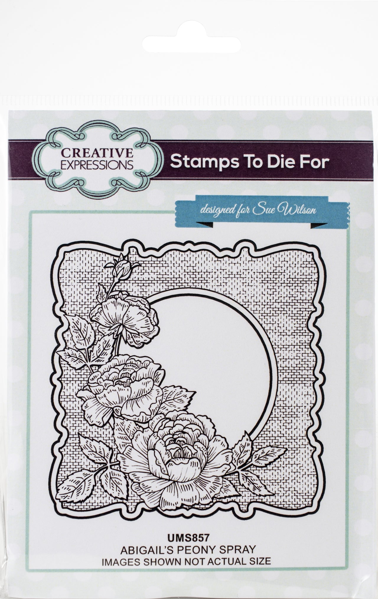 Creative Expressions Stamps To Die For By Sue Wilson - Abigail's Peony Spray