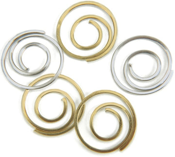 ODDITIES Metal Spiral Clips .75"