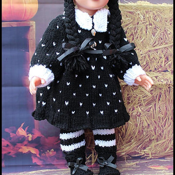 Wednesday Outfit for 18 inch fashion dolls