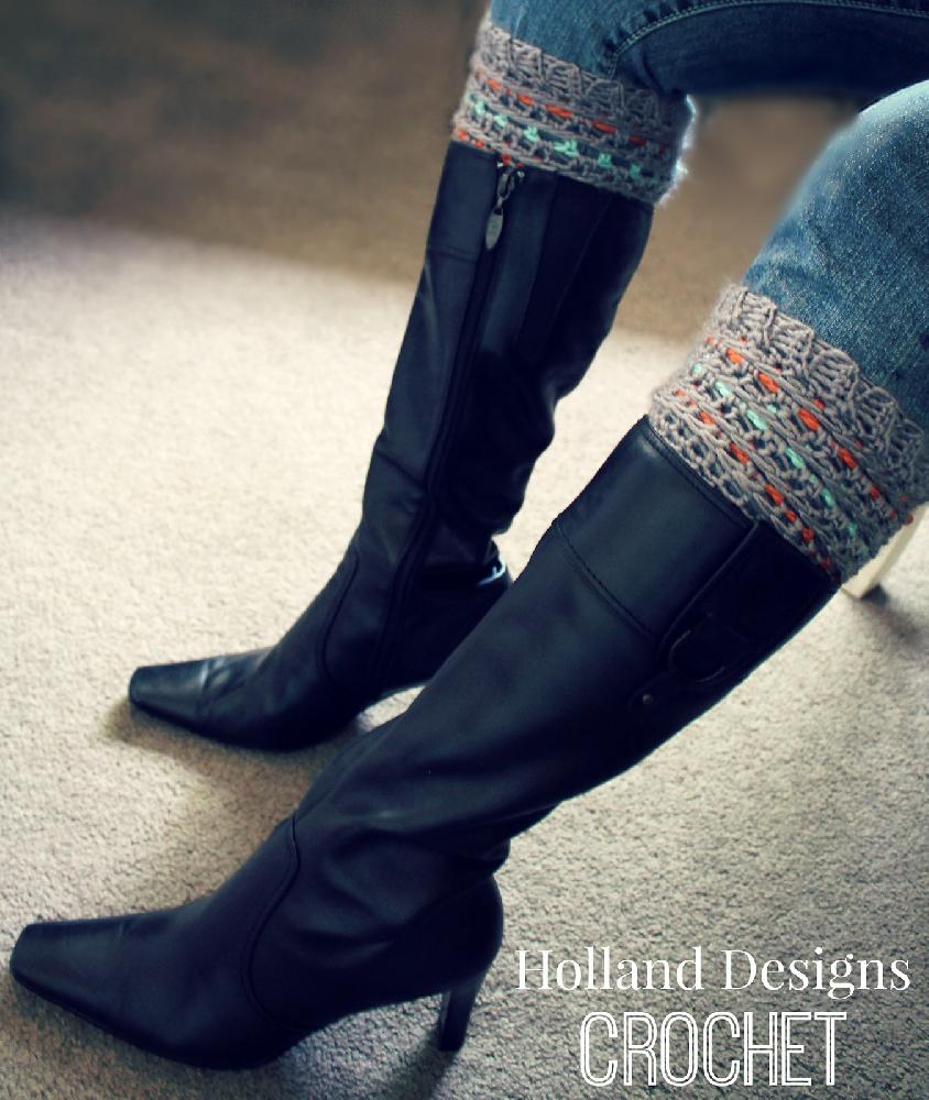 Candy Stripe Boot Cuffs
