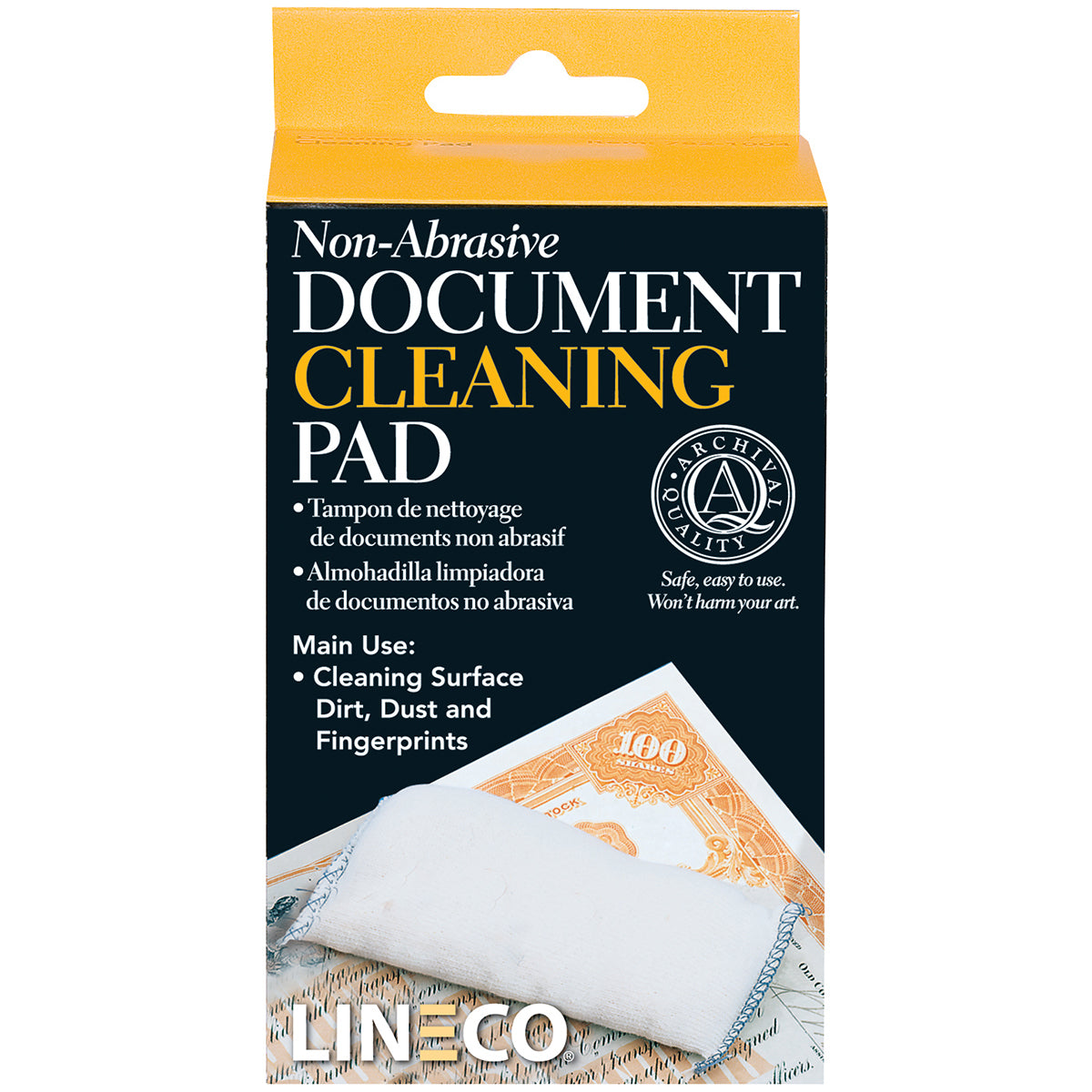 Lineco Non-Abrasive Document Cleaning Pad - 2"X4.75"