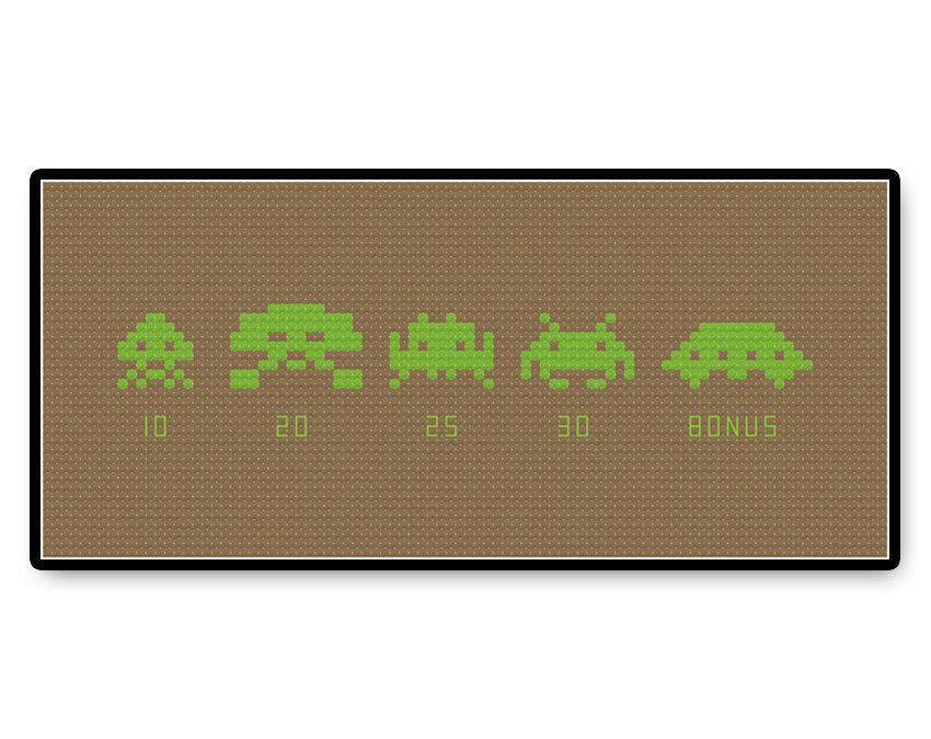 Space Invaders - PDF Cross Stitch Pattern