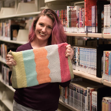 Knitting at the Library Cowl Part Deux (Lace)