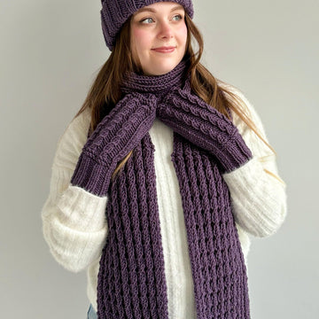 'Katie’ Hat, Mittens and Scarf