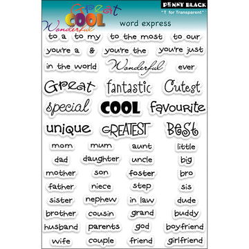 Penny Black Clear Stamps - Words Express