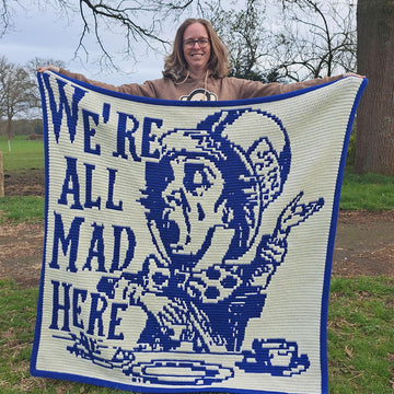 Mad Hatter | Alice in Wonderland Crochet Blanket