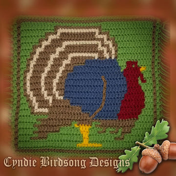 Overlay Mosaic Crochet - Holiday Turkey