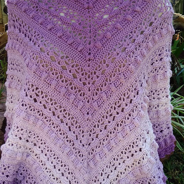 Crimson Crush Shawl