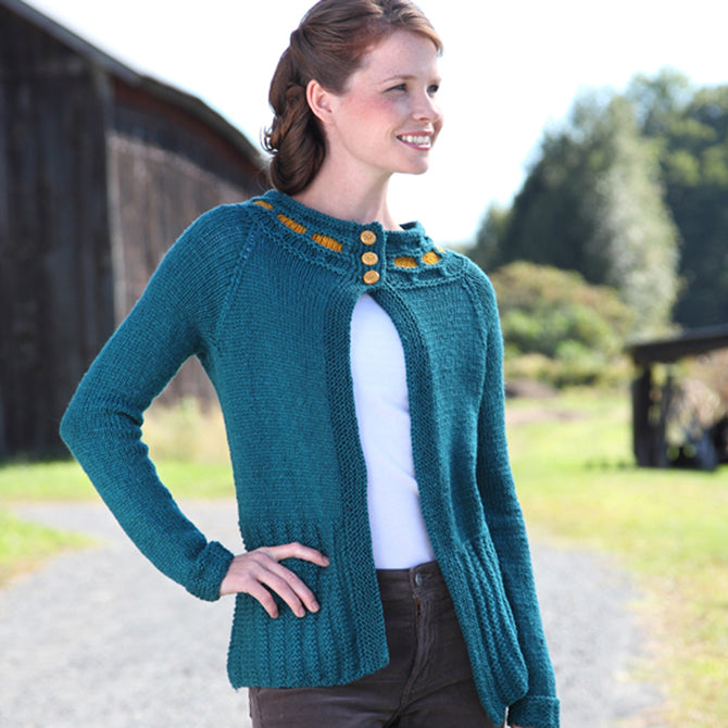 500 Pacifica Cardigan - Knitting Pattern for Women in Valley Yarns Buckland