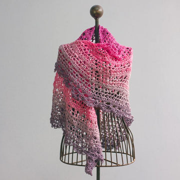 Color Block Triangle Shawl