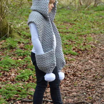 The Snowdrift Hooded Scarf