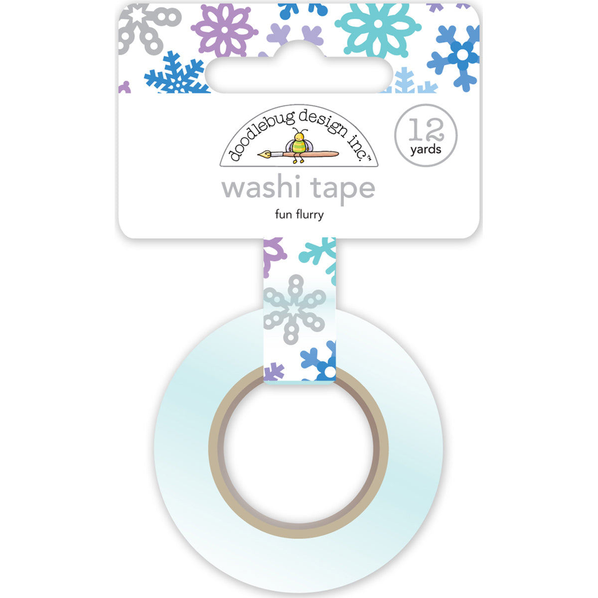 Doodlebug Washi Tape 15mmX12yd - Polar Pals Fun Flurry