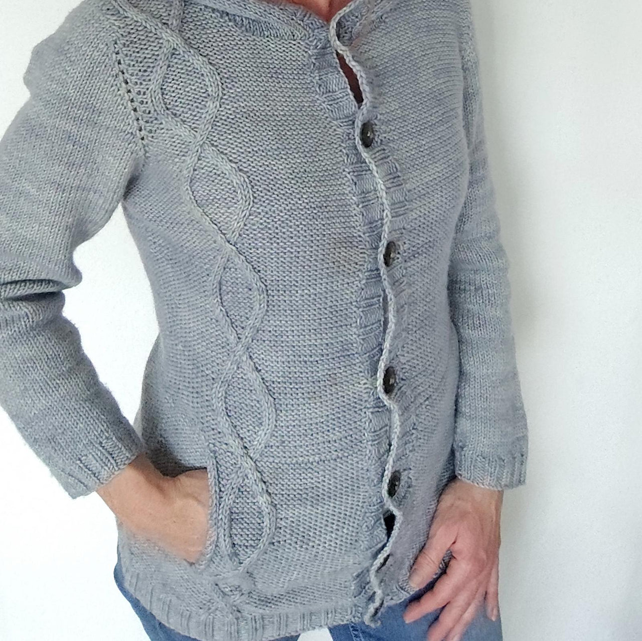 Knitting Pattern Seamless Cardigan Twinning