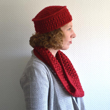 Paris Pillbox Hat & Cowl Set