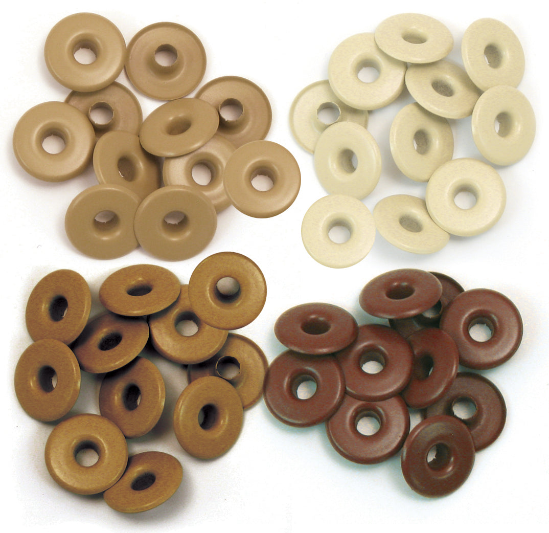 We R Memory Keepers We R Eyelets Wide 40/Pkg - Brown