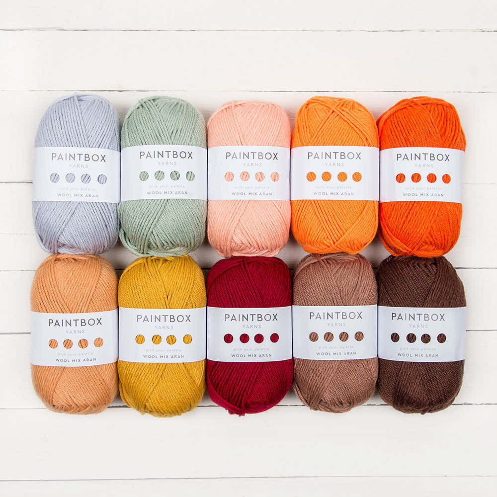 Paintbox Yarns Wool Mix Aran 10 Ball Colour Pack